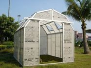小型 10 MM ツイン壁ポリカーボネート納屋裏庭趣味温室効果 8' × 10' GH0810