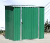 容易な小さい緑の金属の庭の小屋は単一の振動ドア 6x4 ft と取除かれる DIY の金属を組み立てます