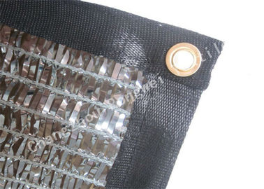 Aluminet/アルミニウム テープおよび HDPE の編む陰の布、温室の陰影の網