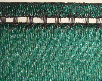 HDPE 材料 280 グラムのアイレットが付いている深緑色の塀の網の庭の陰の網