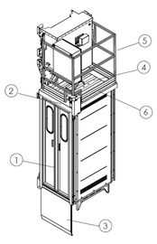建築材/人々のキャリアのラック・ピニオンの起重機 CH750 750kg はおりを選抜します